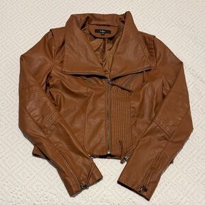 Lulu's Tan Leather Jacket